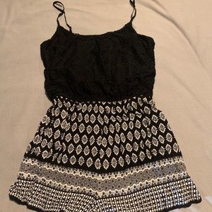 Black and White Romper